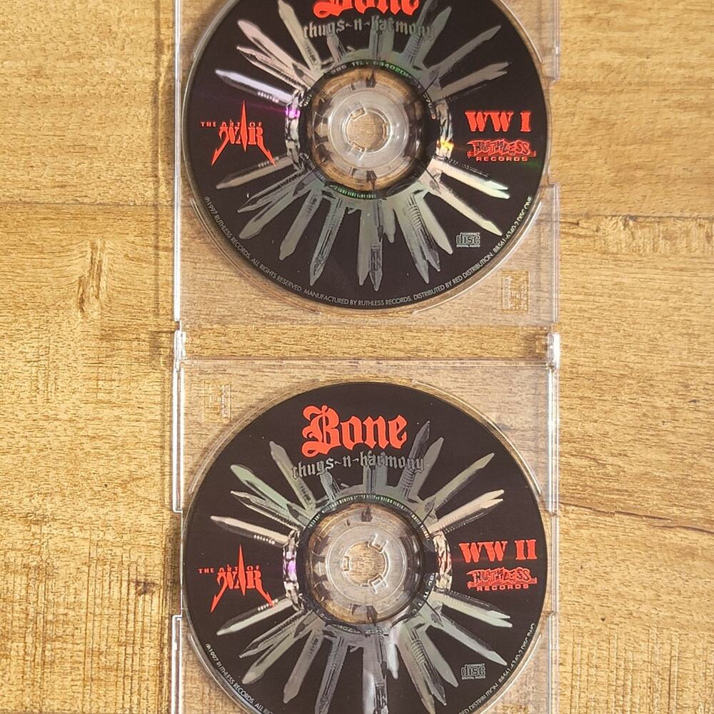 Vtg 1997 Bone Thugs-n-Harmony THE ART OF WAR Double CD RAP HIP HOP